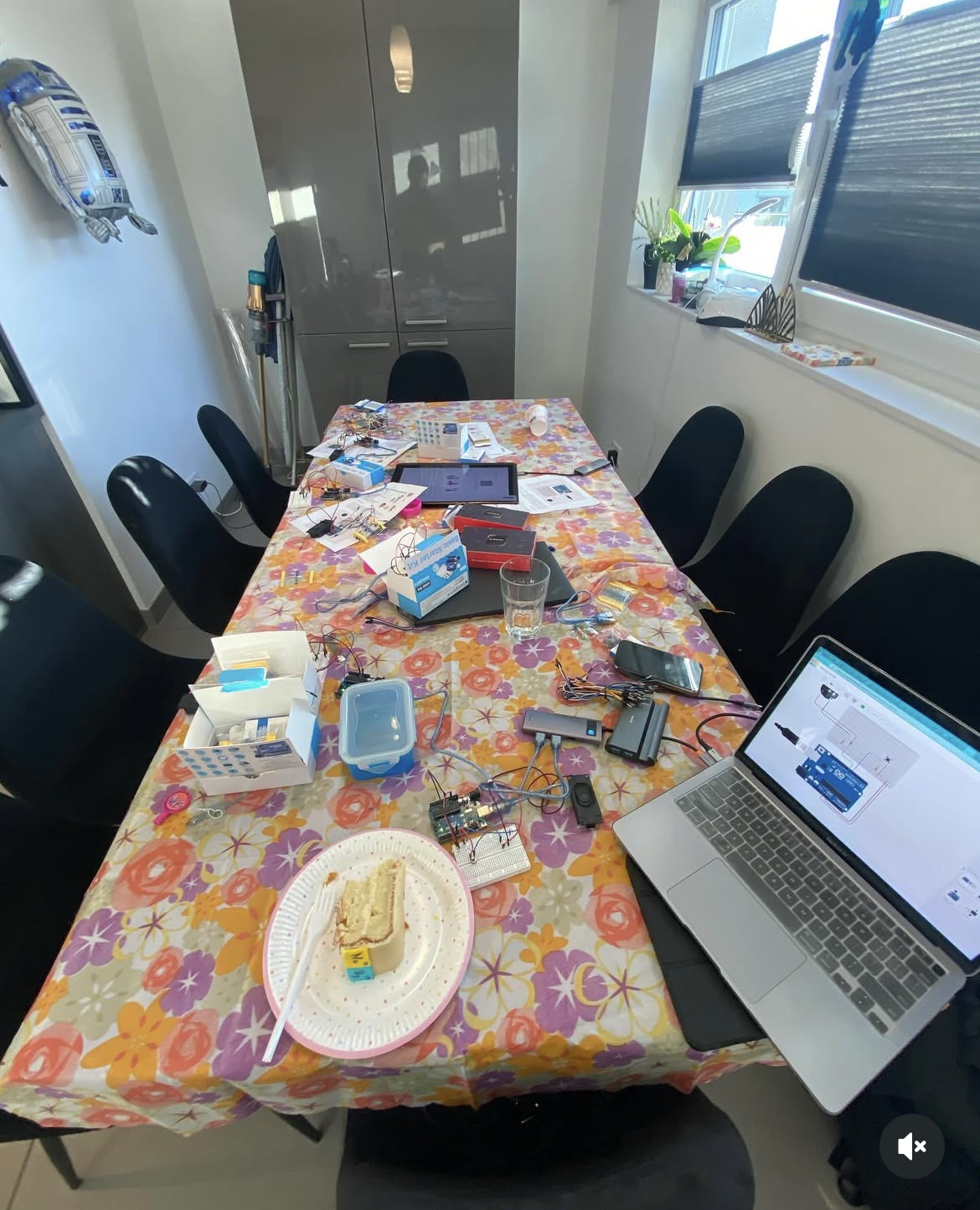 Arduino circuit birthday workshop table